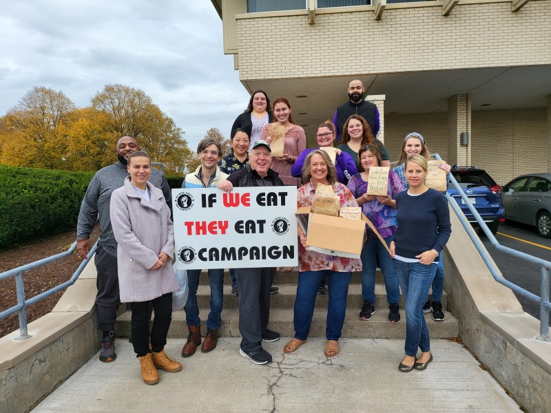 Raymour & Flanigan associates partnered with Syracuse-based non-profit We Rise Above the Streets to make 300 sandwiches for local community members.