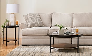 Furniture in a well balanced the room Location, location, location