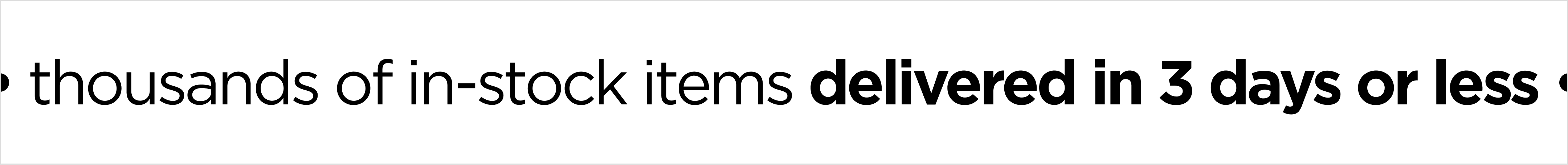 delivery in 3 days or less