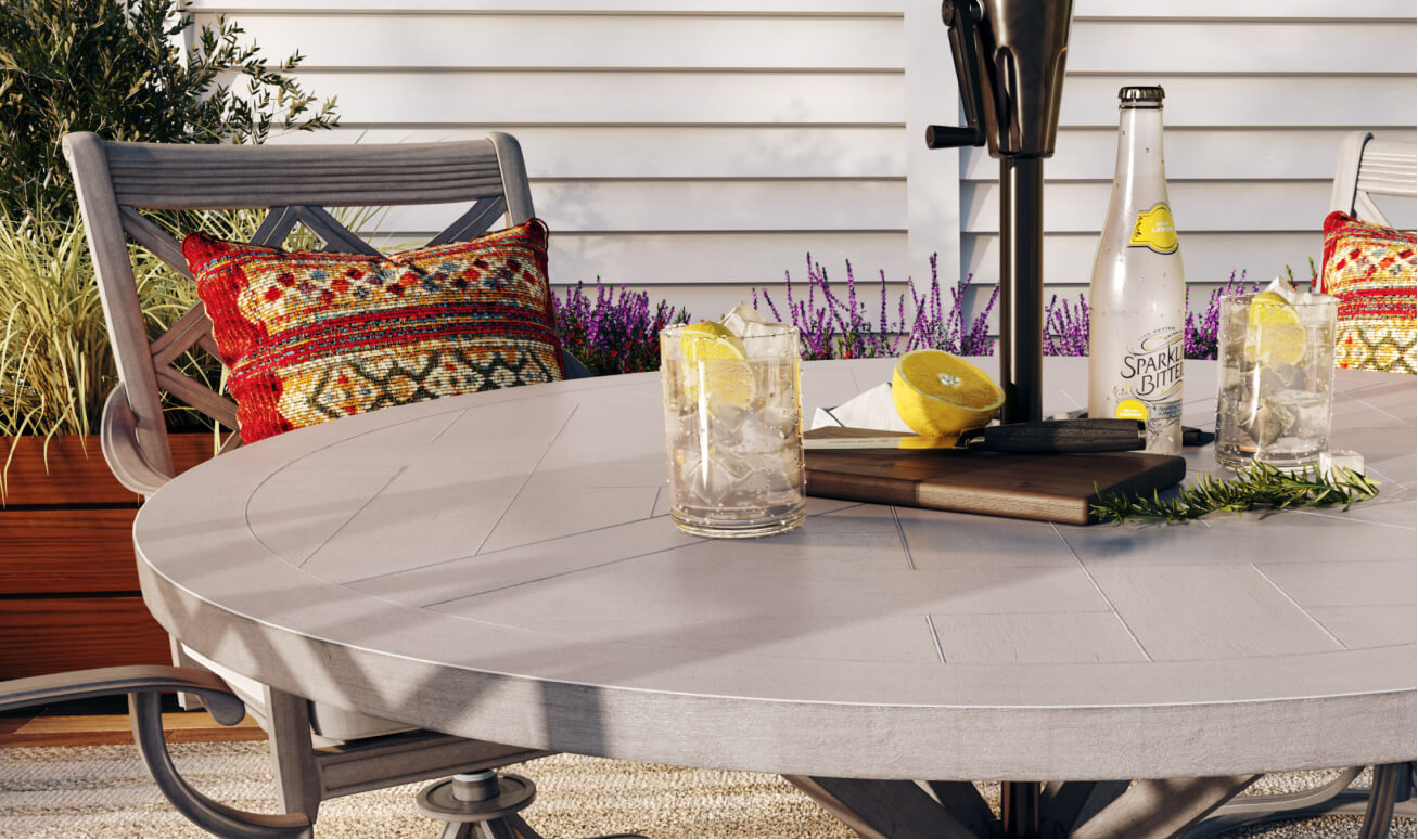 Raymour and store flanigan patio sets