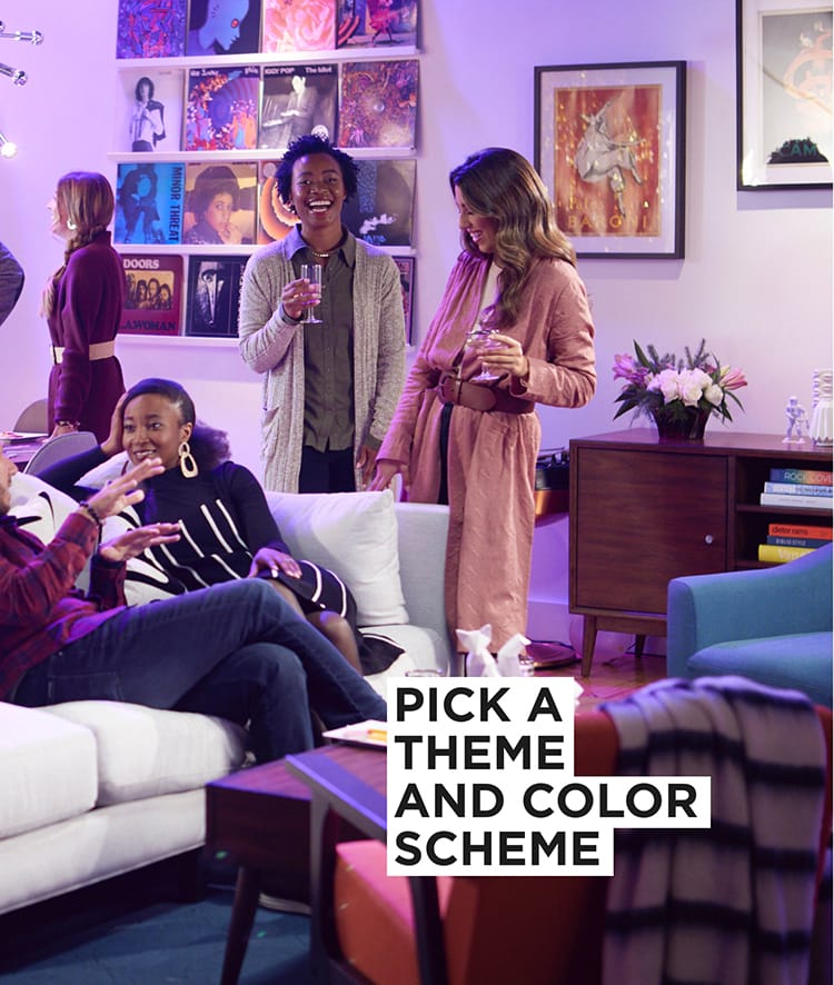 Pick a theme and color scheme