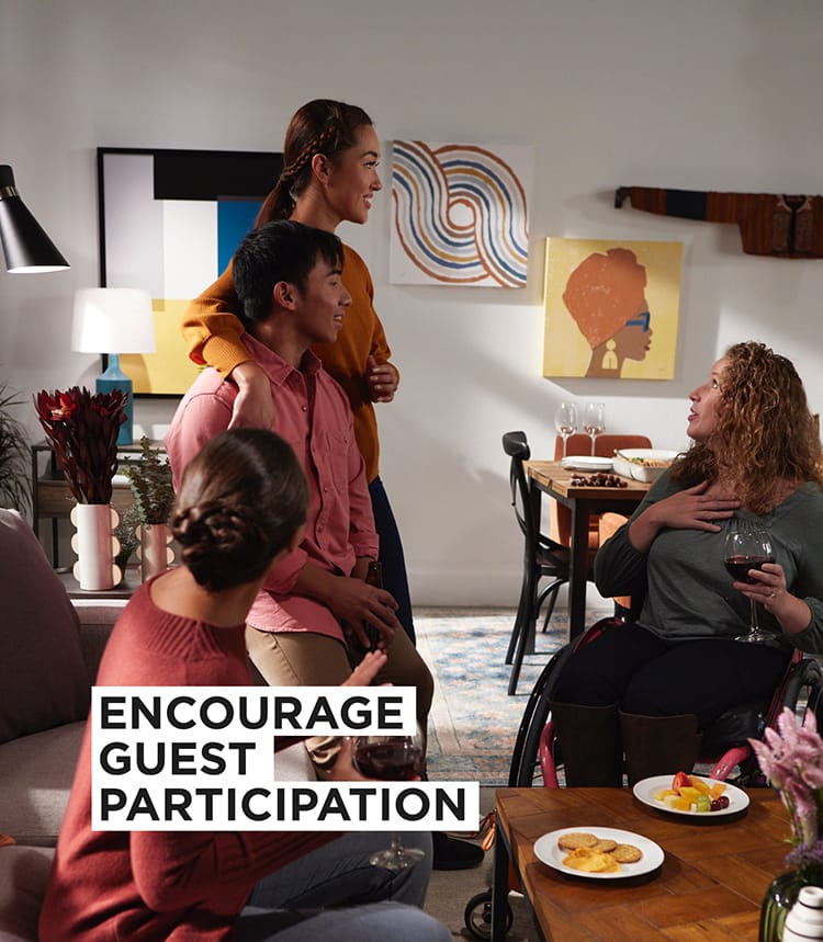 Encourage guest participation