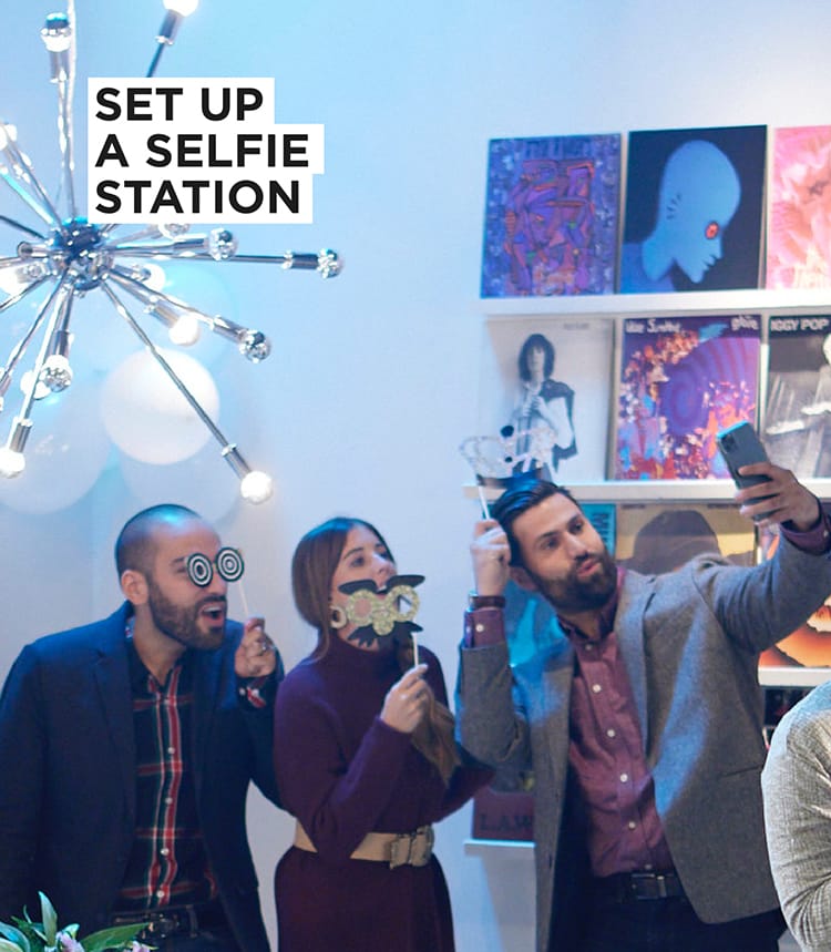 Set up a selfie station
