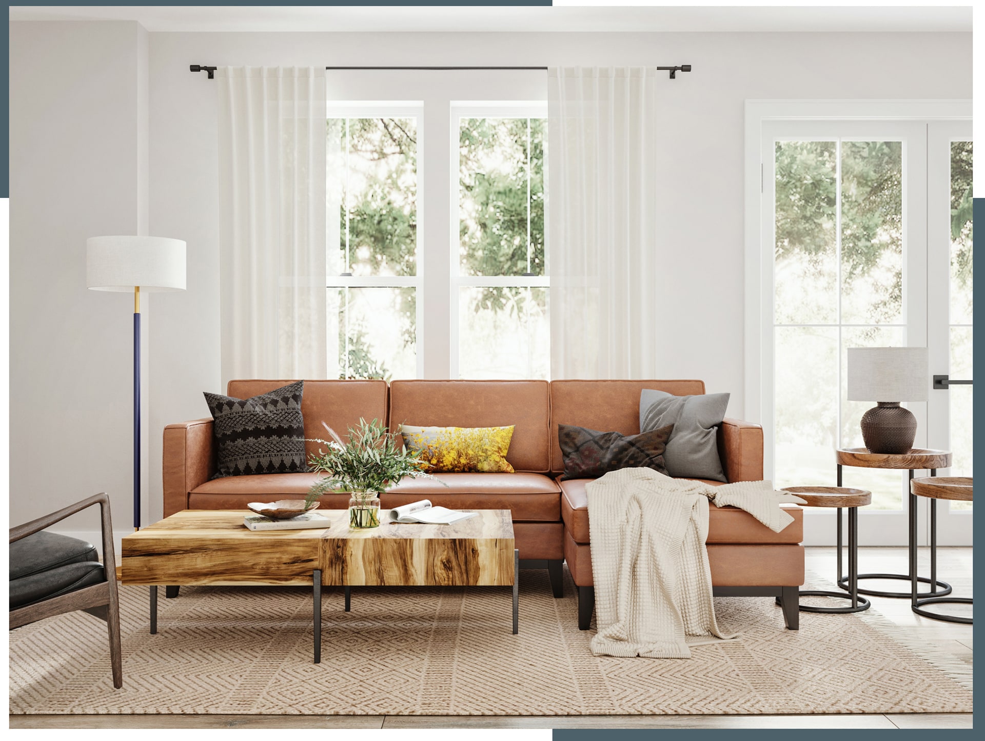Living Room At The Fall House