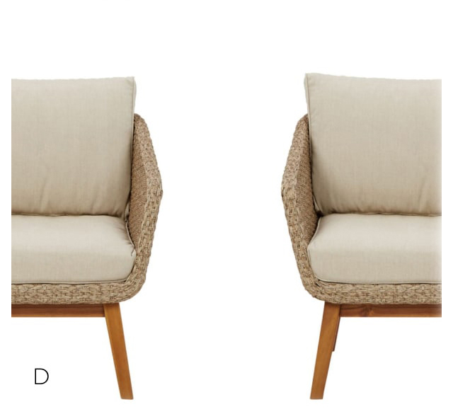 D. Crystal Cave Outdoor Lounge Chairs Set of 2