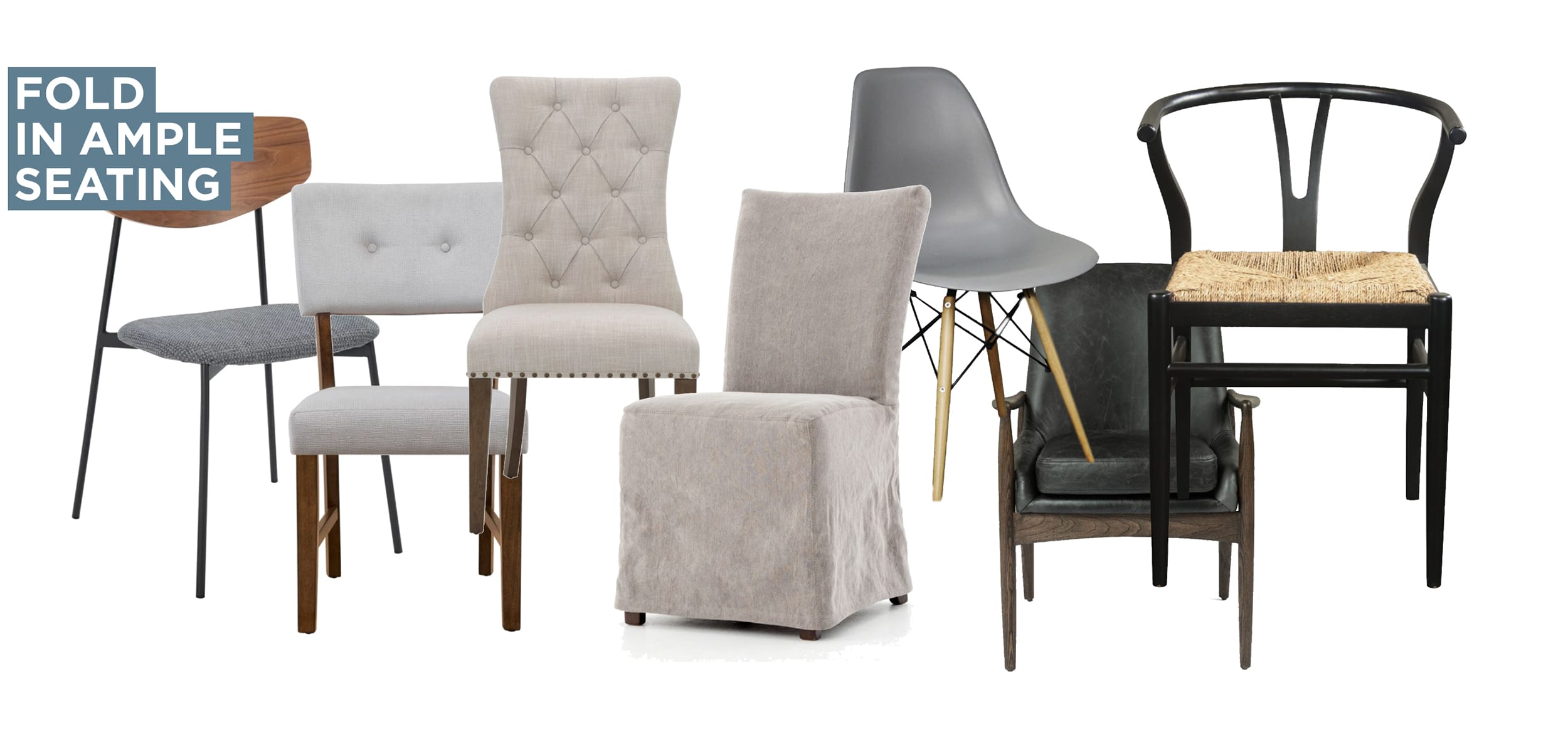Fold in ample seating
