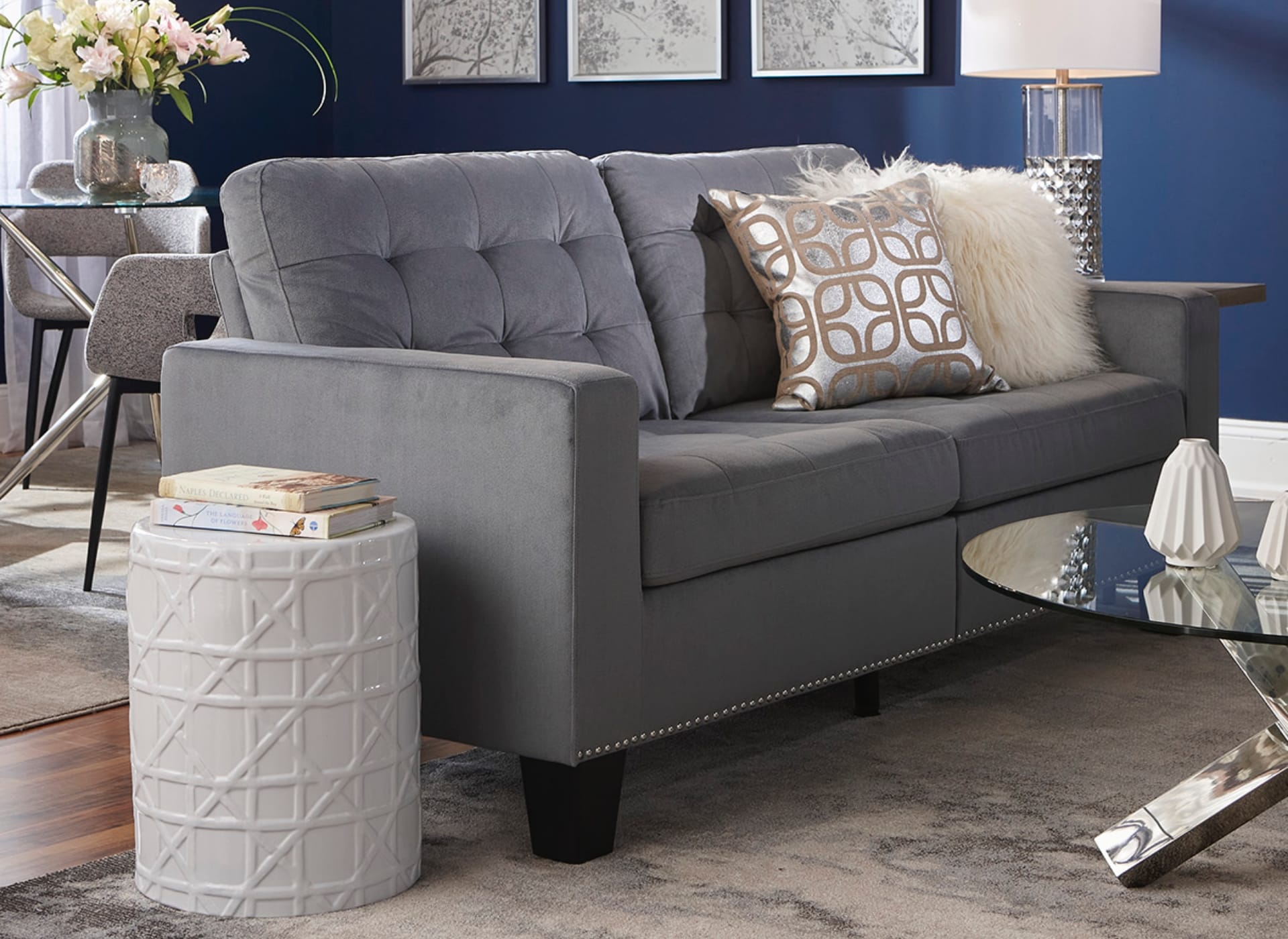 Metallic living room