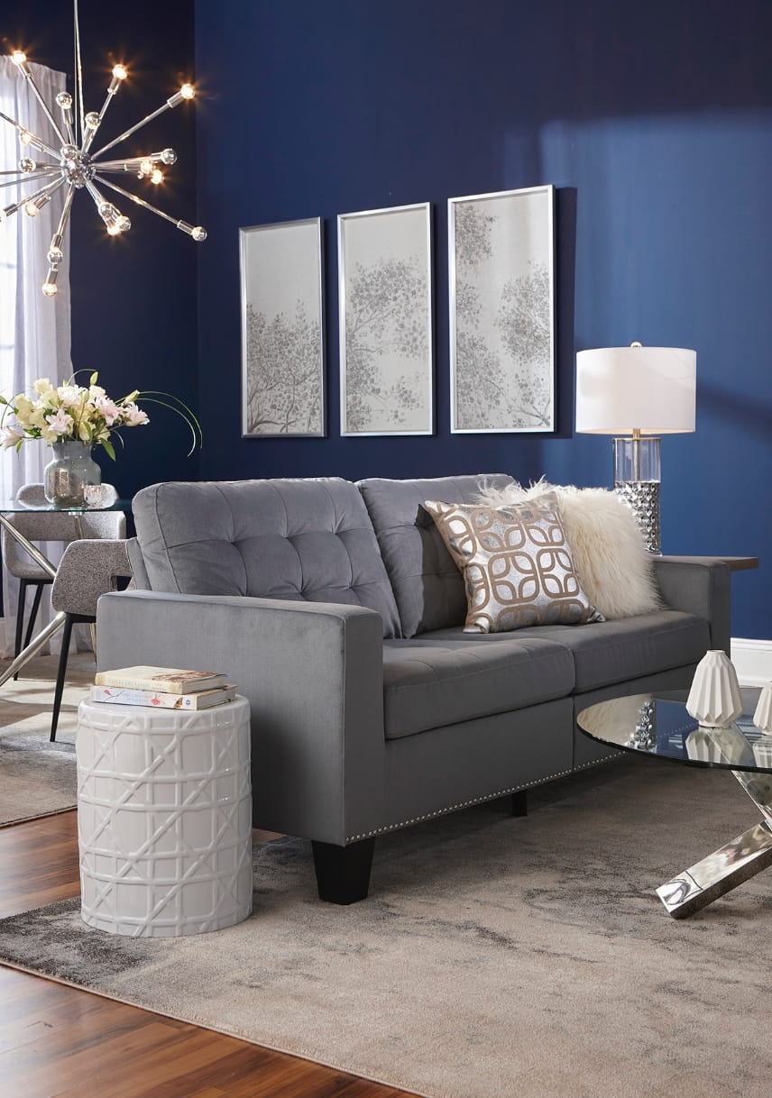Metallic living room