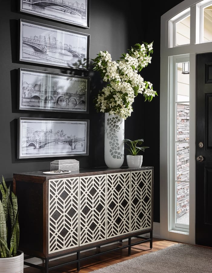 Metallic Console Table